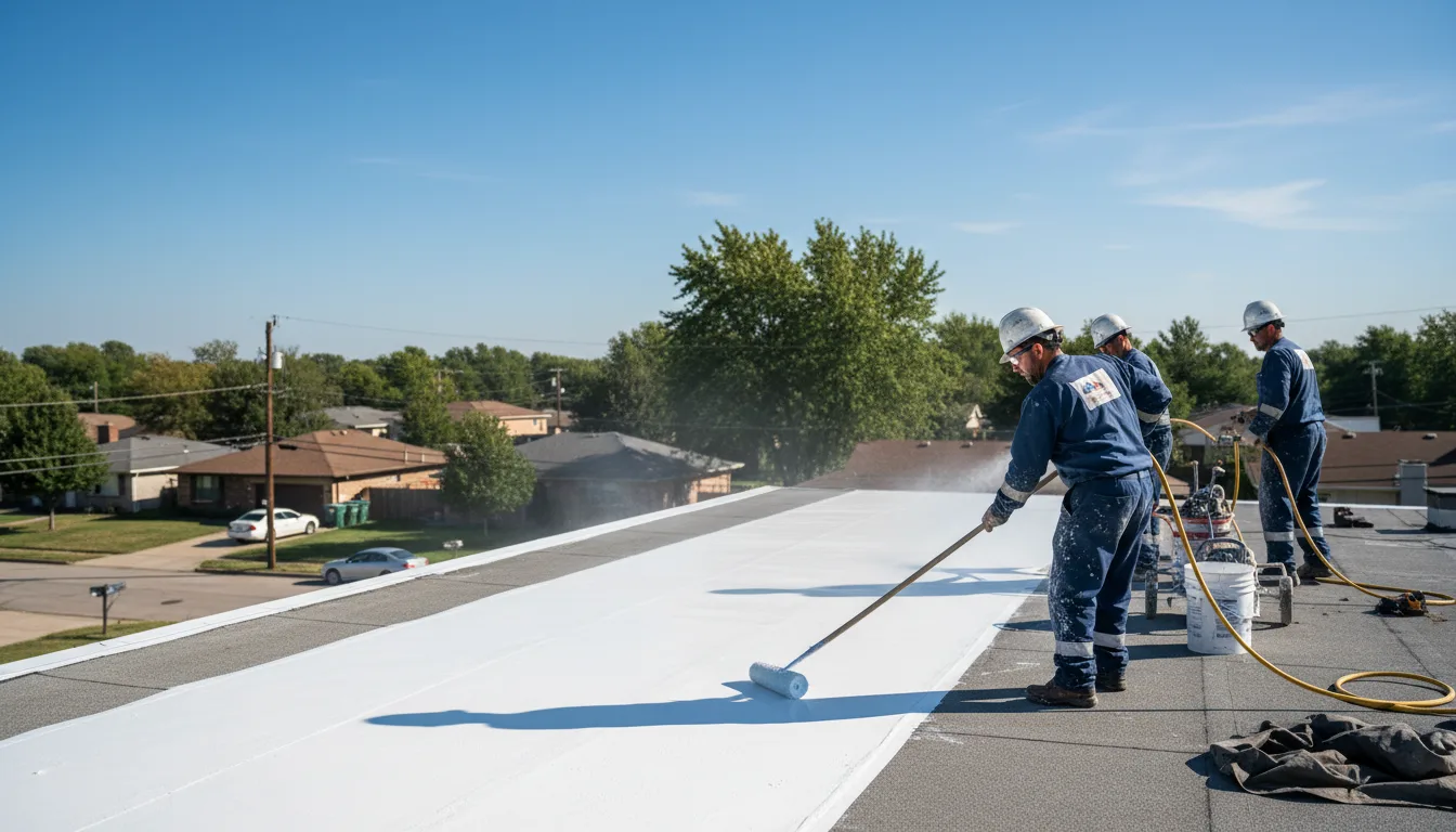 Commercial roof coating in Bel Aire, KS near me